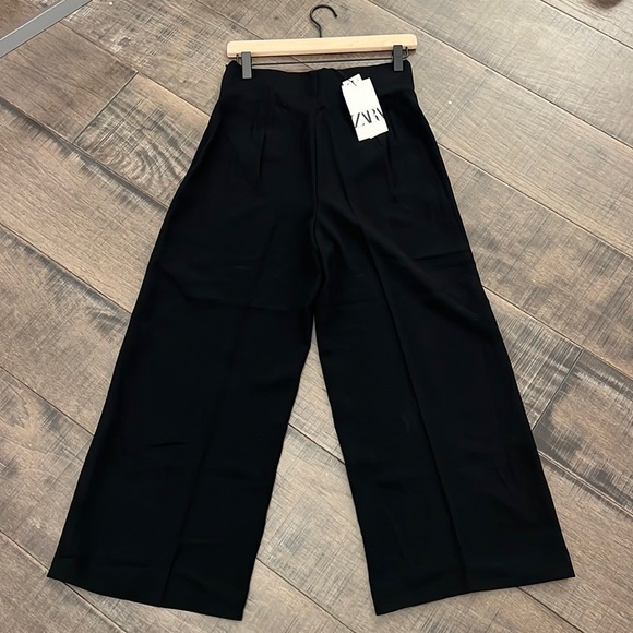 Zara Pants - Zara Black Wide-Leg Trousers